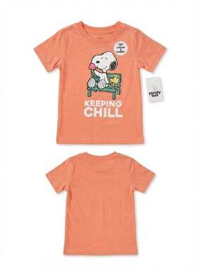 Family Fun Peanuts Snoopy Keeping Chill Graphic Toddler T-Shirt